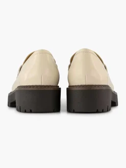 Oxmox Instappers-Beige Chunky Loafer Sierketting