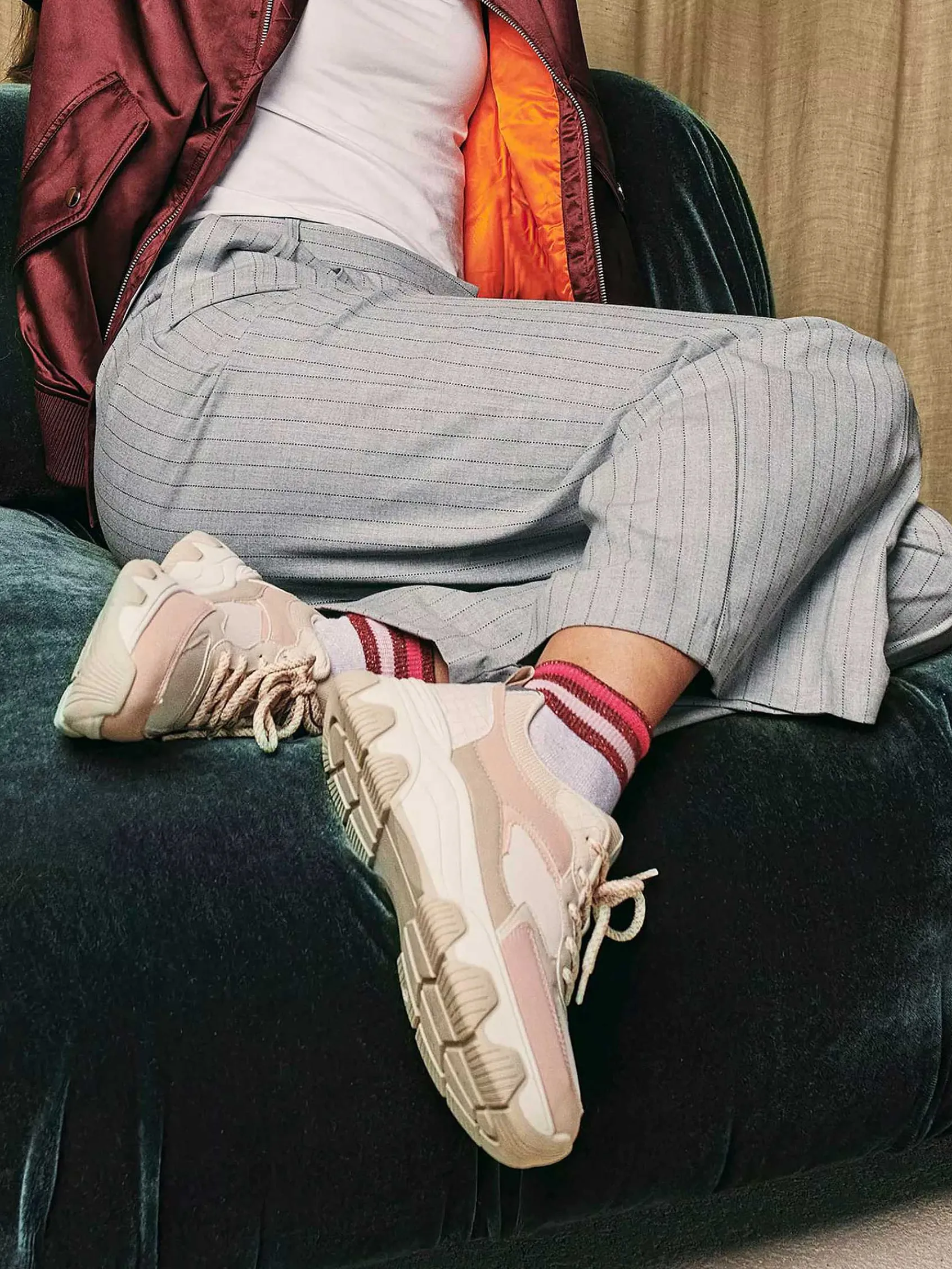 Oxmox Sneakers-Beige Chunky Sneaker