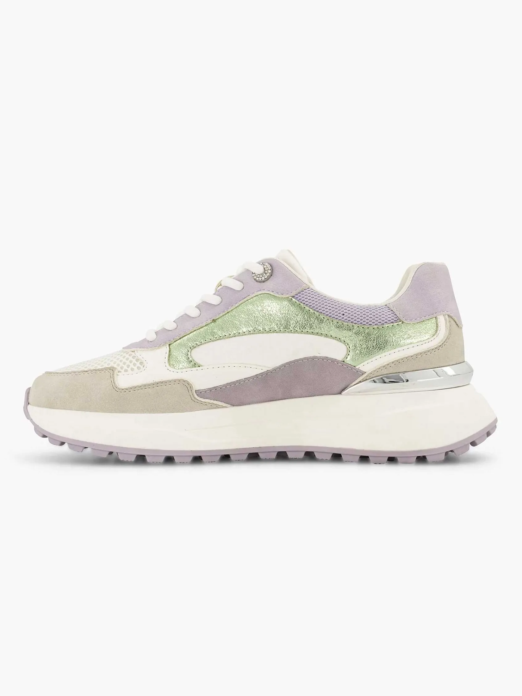Graceland Sneakers-Beige Chunky Sneaker Glitter