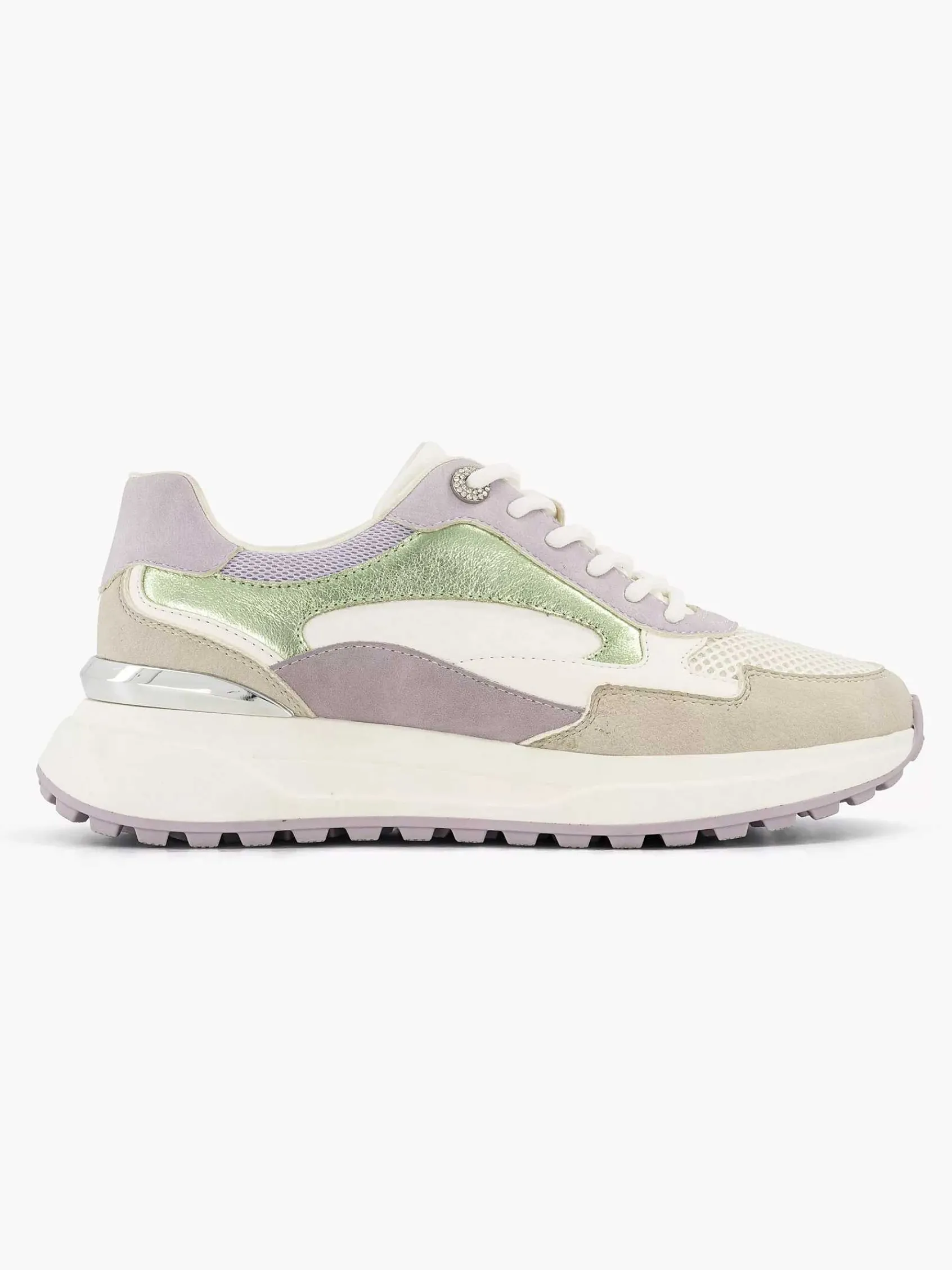 Graceland Sneakers-Beige Chunky Sneaker Glitter