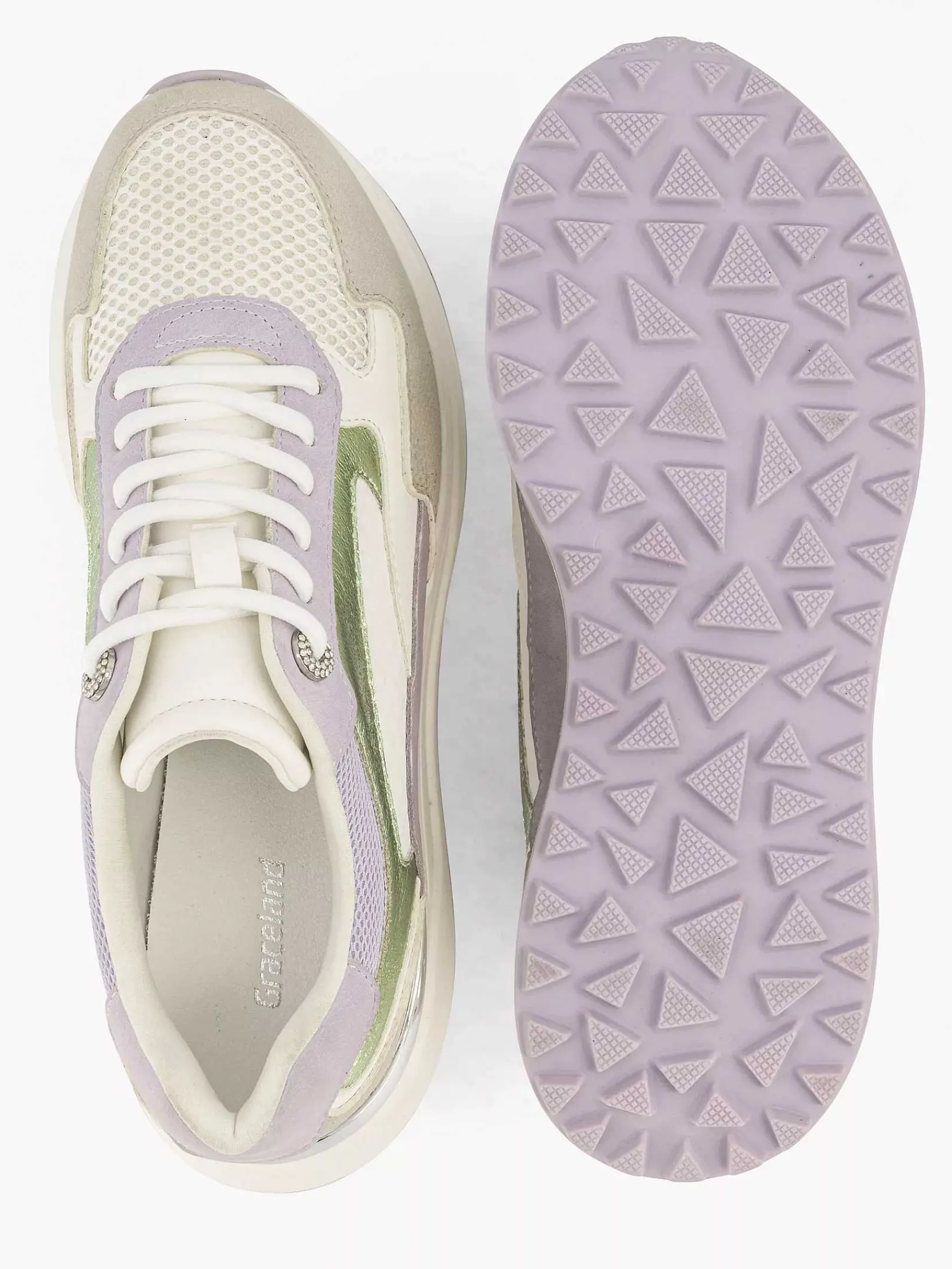 Graceland Sneakers-Beige Chunky Sneaker Glitter