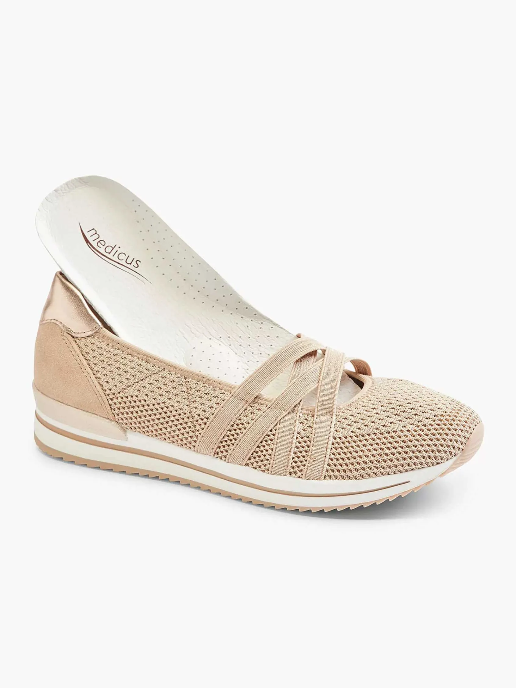 Medicus Comfort Schoenen-Beige Comfort Instapper