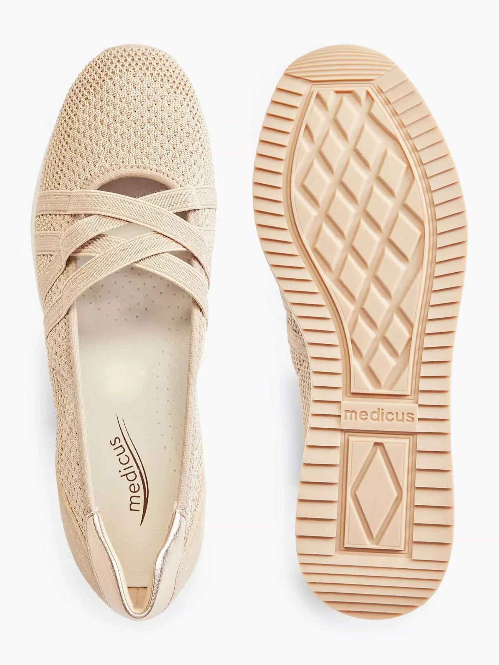 Medicus Comfort Schoenen-Beige Comfort Instapper