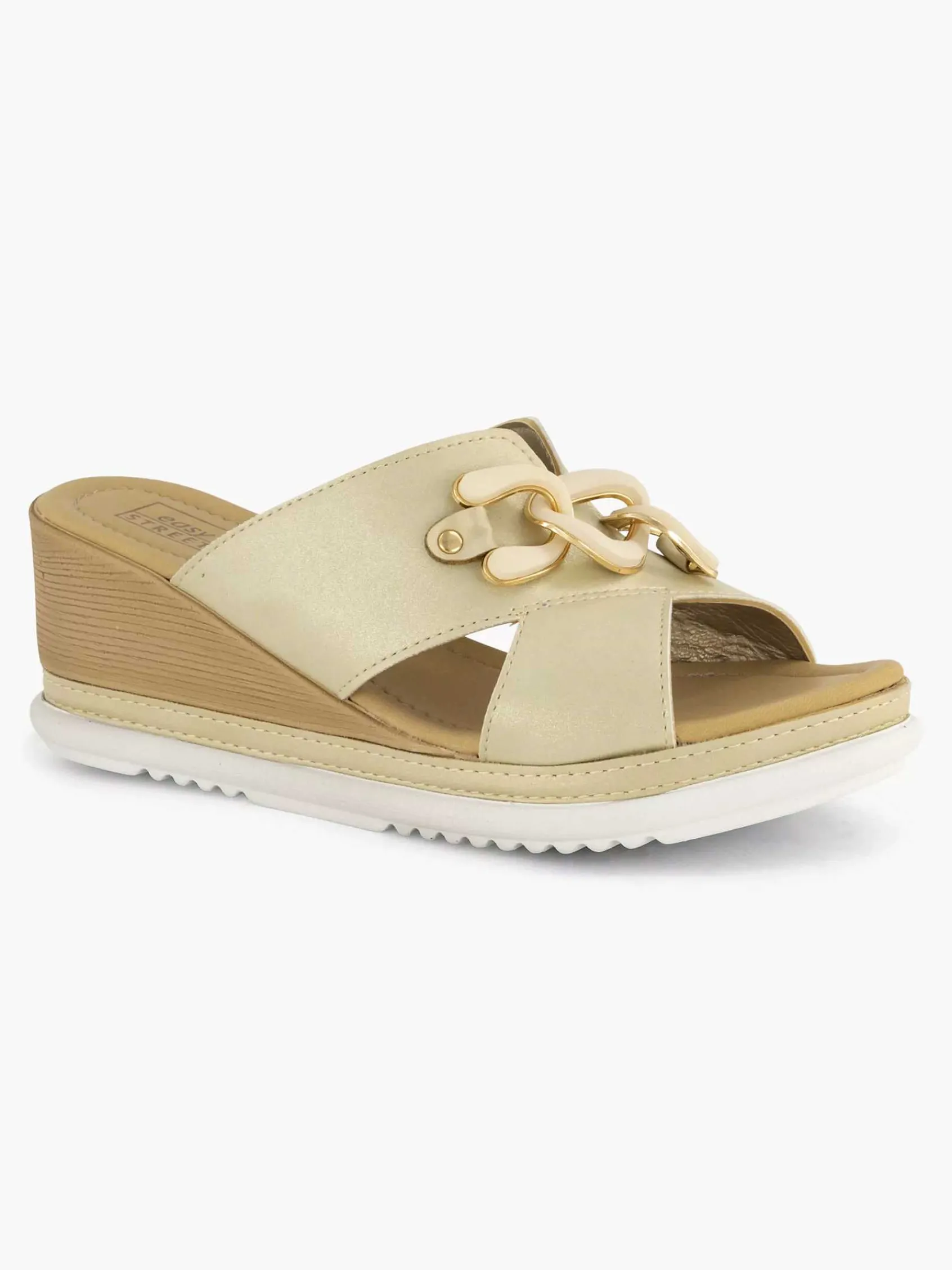 Easy Street Comfort Schoenen-Beige Comfort Slipper