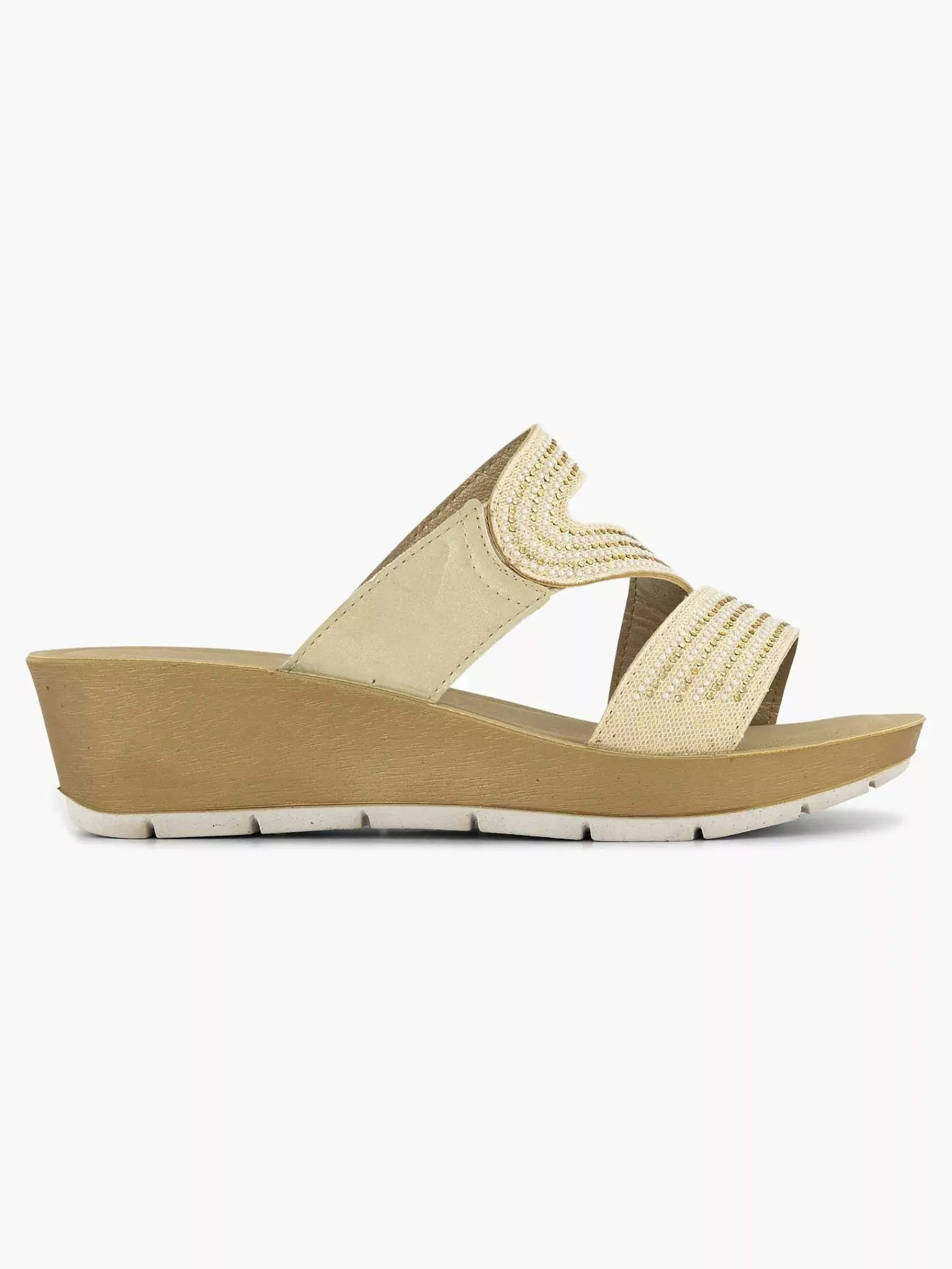 Easy Street Comfort Schoenen-Beige Comfort Slipper