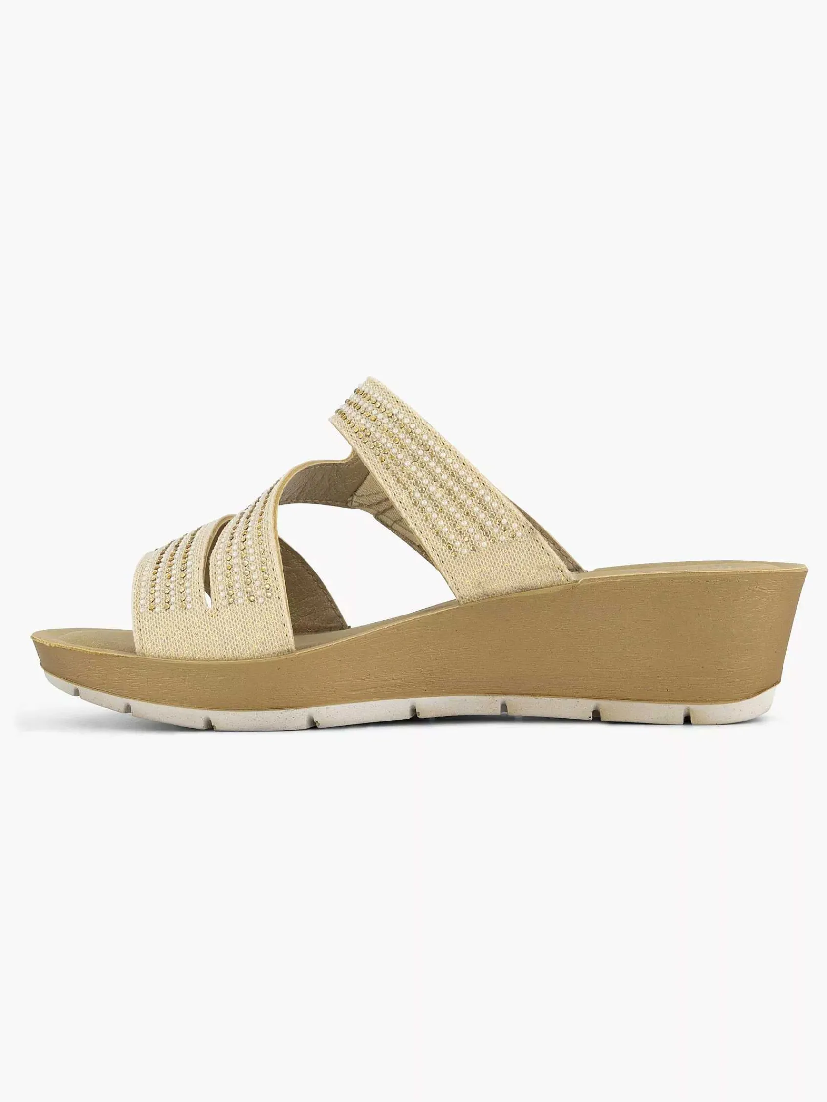 Easy Street Comfort Schoenen-Beige Comfort Slipper