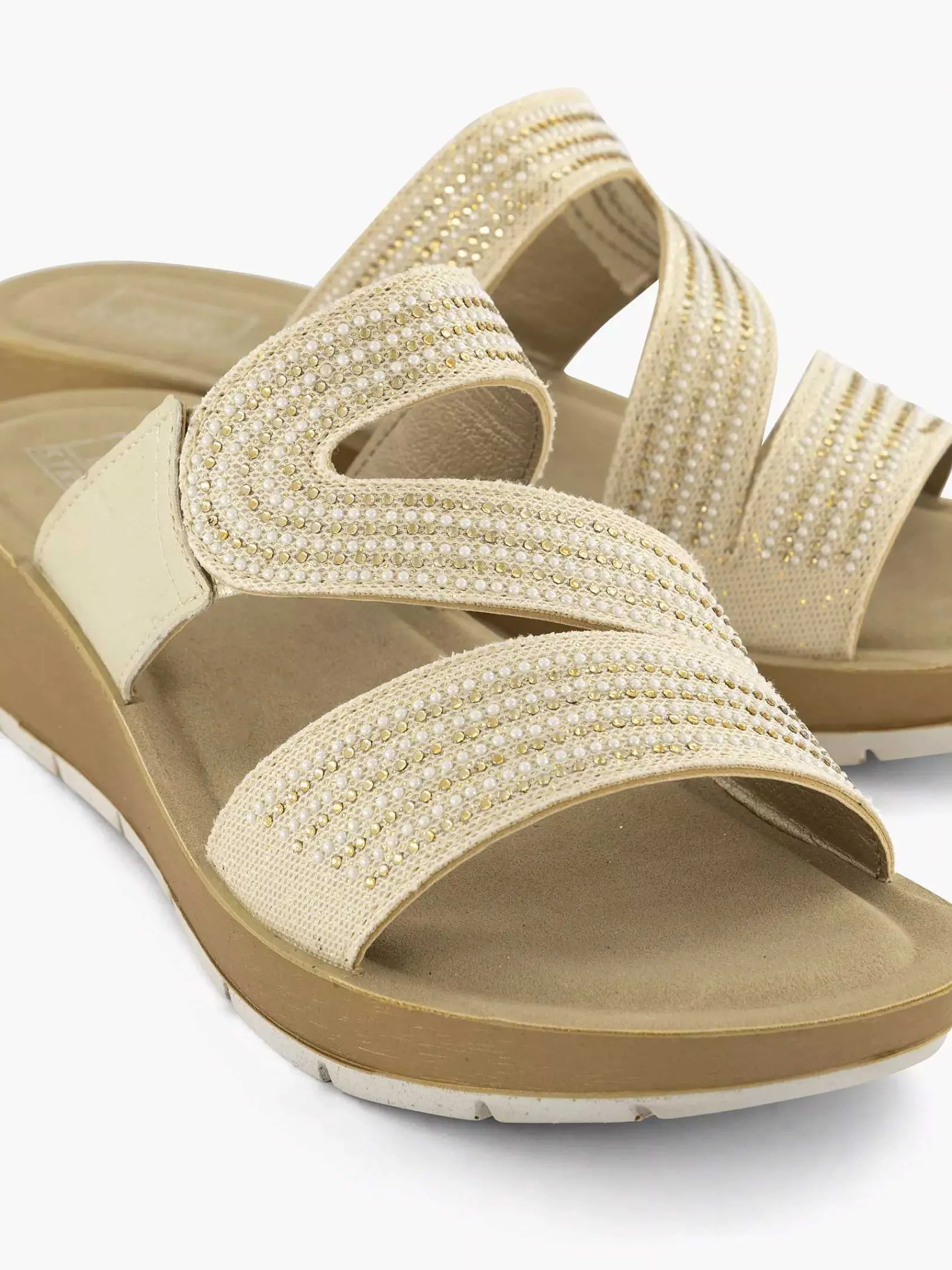 Easy Street Comfort Schoenen-Beige Comfort Slipper