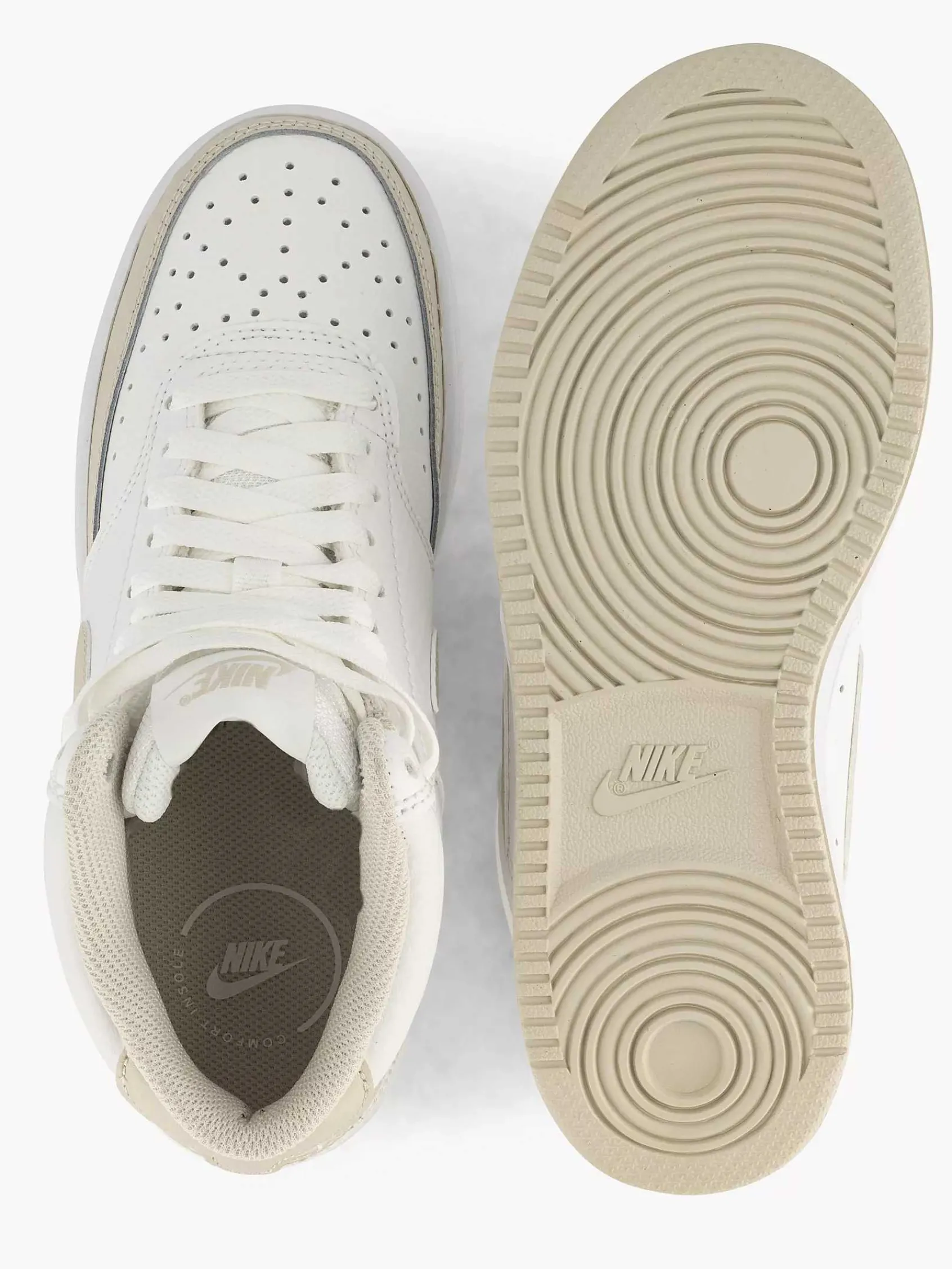 Nike Sneakers-Beige Court Vision Mid
