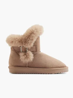 Graceland Enkellaarzen & Boots-Beige Enkelboot Gevoerd