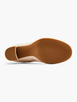 Graceland Enkellaarzen & Boots-Beige Enkellaars Hak