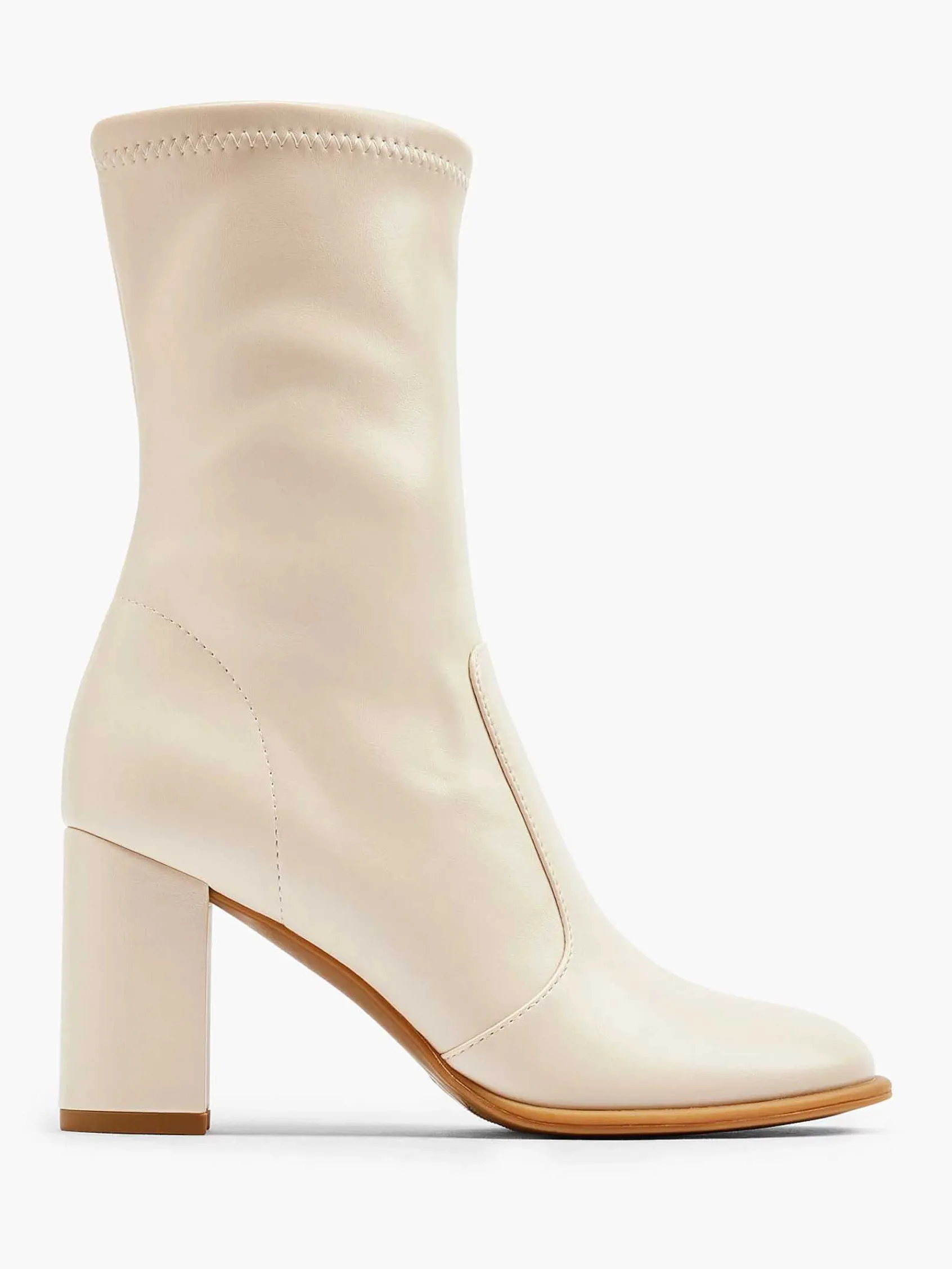 Graceland Enkellaarzen & Boots-Beige Enkellaars Hak