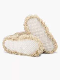 Cupcake Couture Jongensschoenen-Beige Hoge Pantoffel Plush