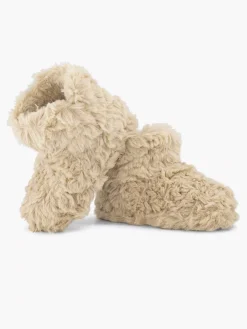 Cupcake Couture Jongensschoenen-Beige Hoge Pantoffel Plush