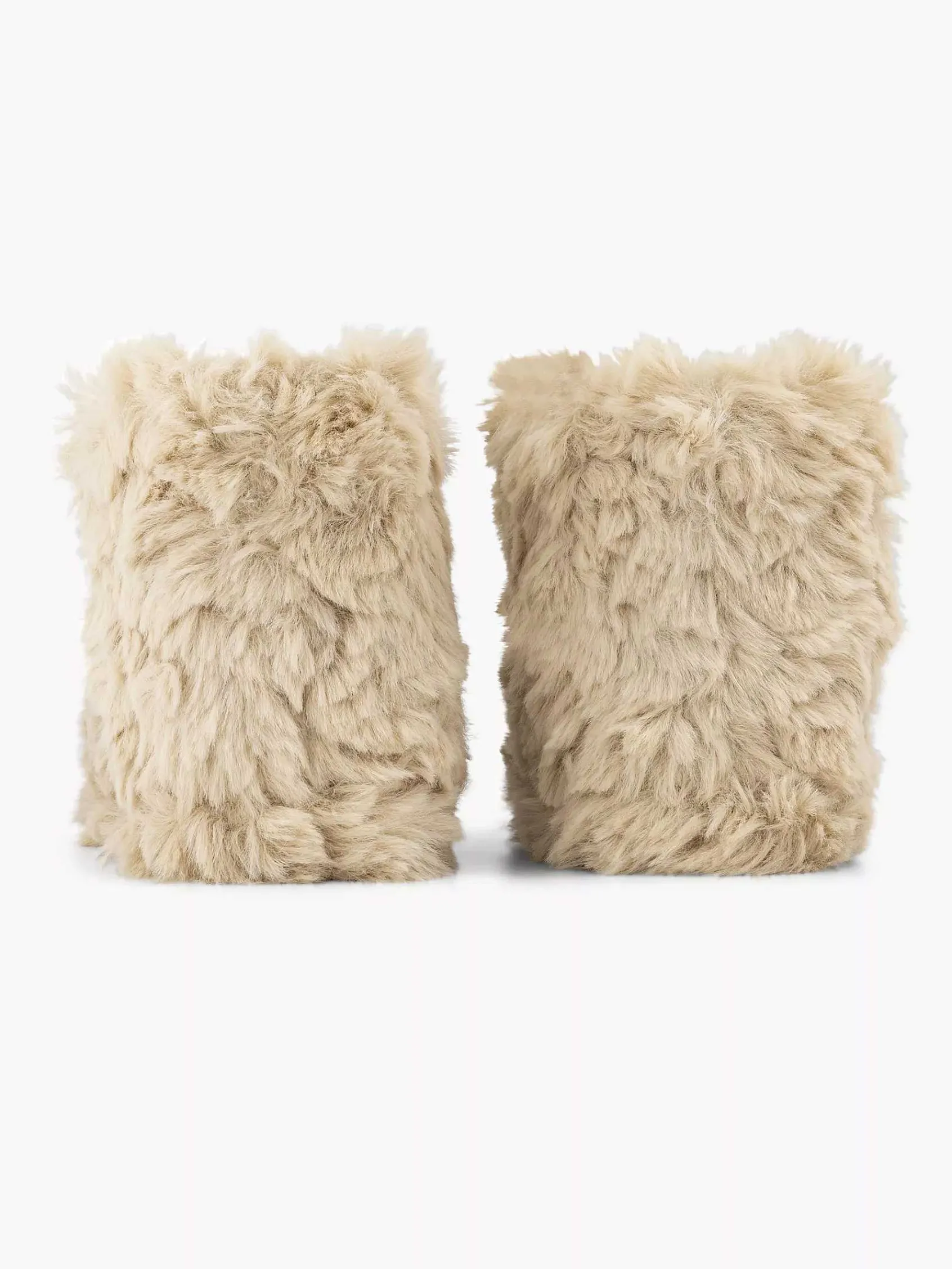 Cupcake Couture Jongensschoenen-Beige Hoge Pantoffel Plush