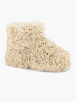 Cupcake Couture Jongensschoenen-Beige Hoge Pantoffel Plush