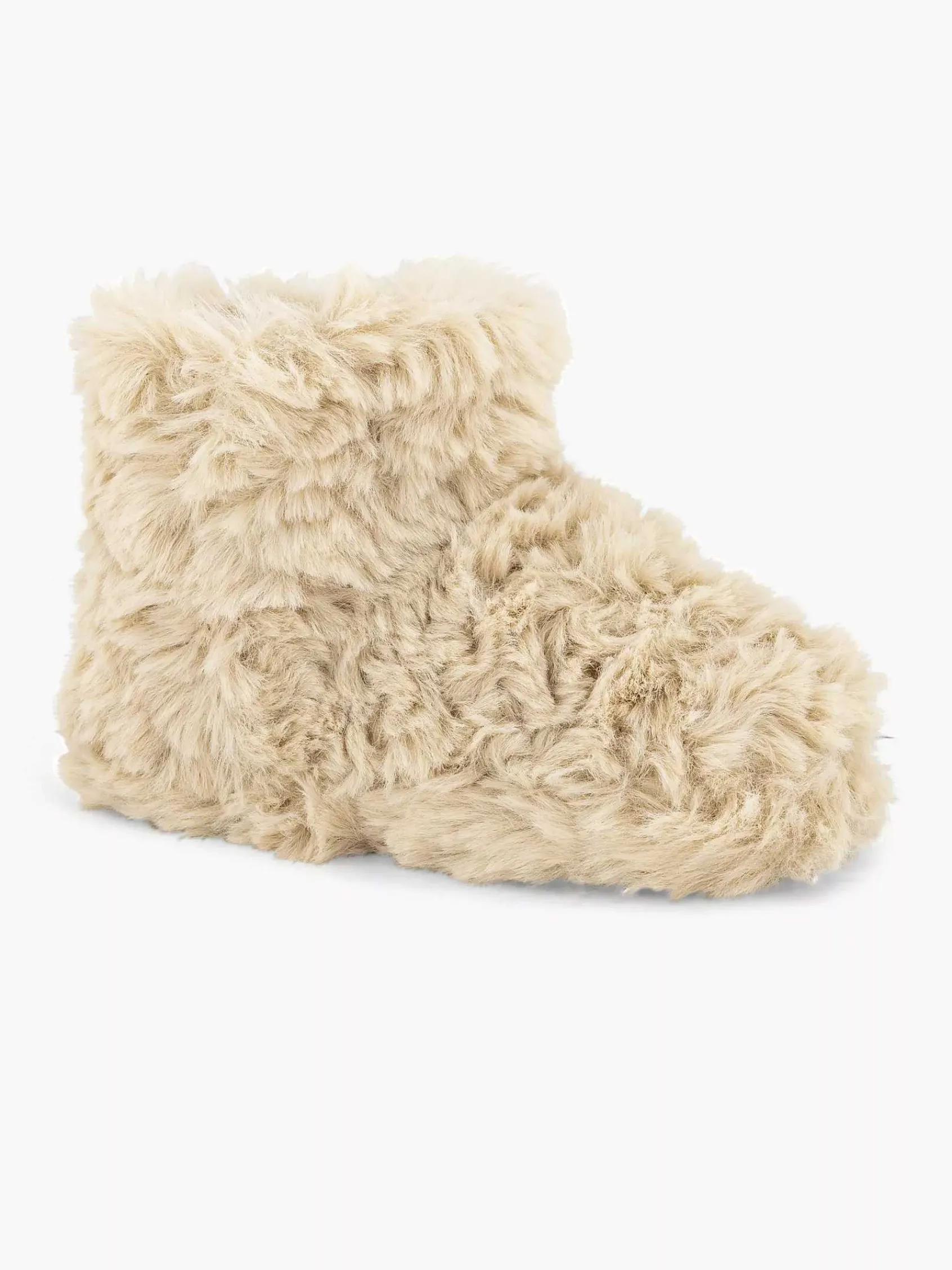 Cupcake Couture Jongensschoenen-Beige Hoge Pantoffel Plush