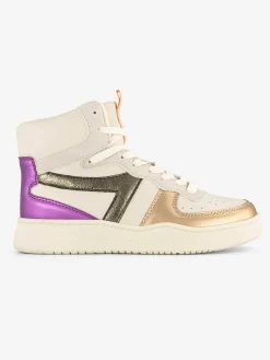 Oxmox Sneakers-Beige Hoge Sneaker