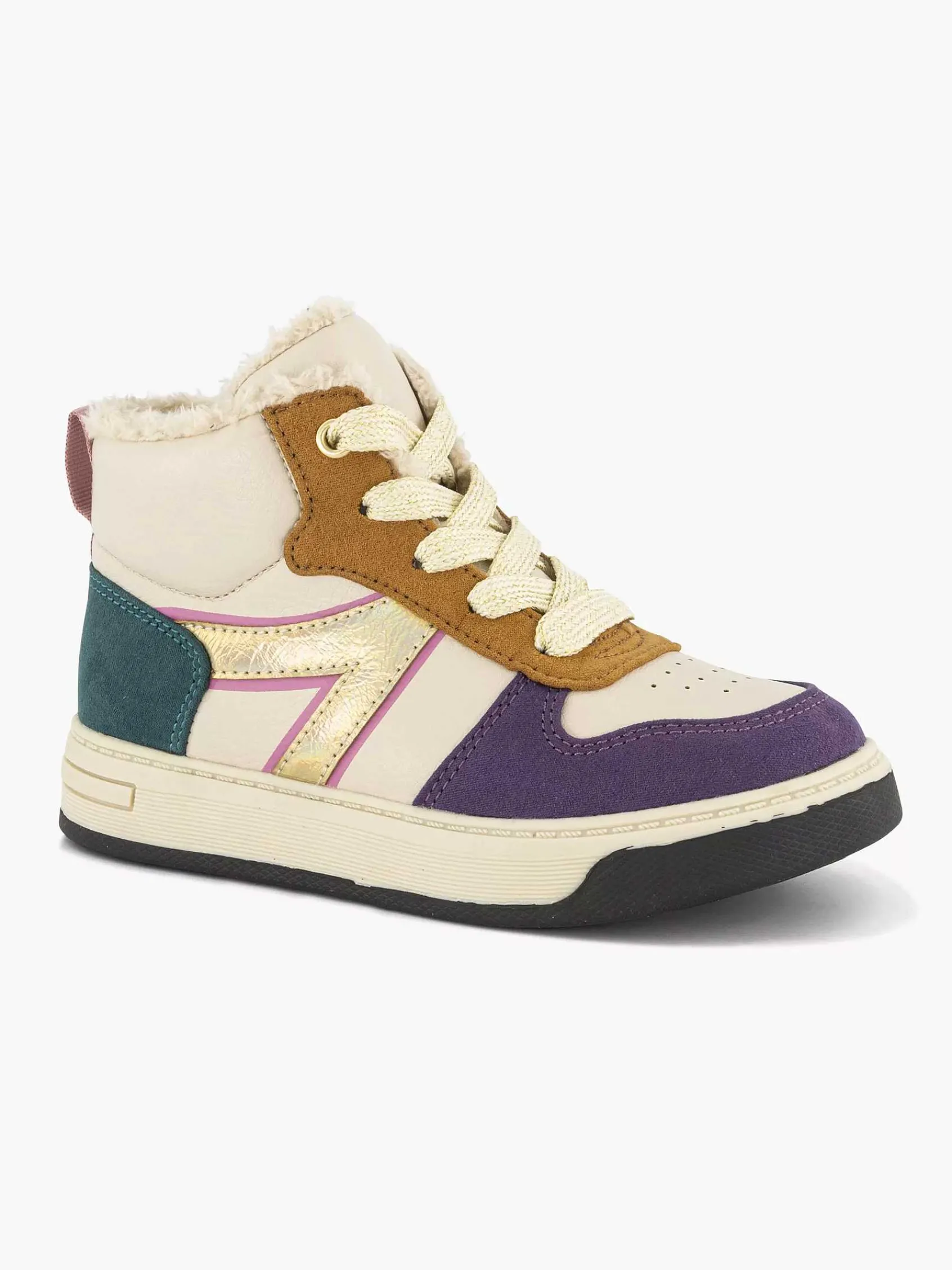 Oxmox Jongensschoenen-Beige Hoge Sneaker