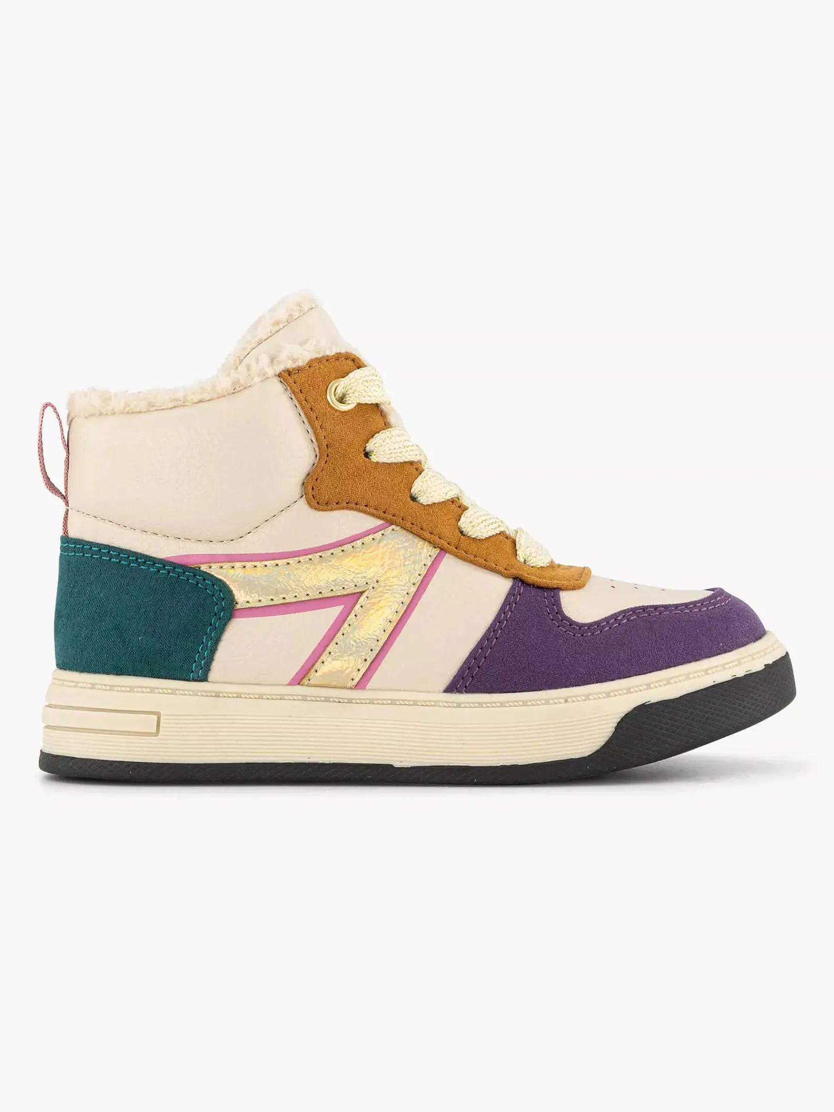 Oxmox Jongensschoenen-Beige Hoge Sneaker