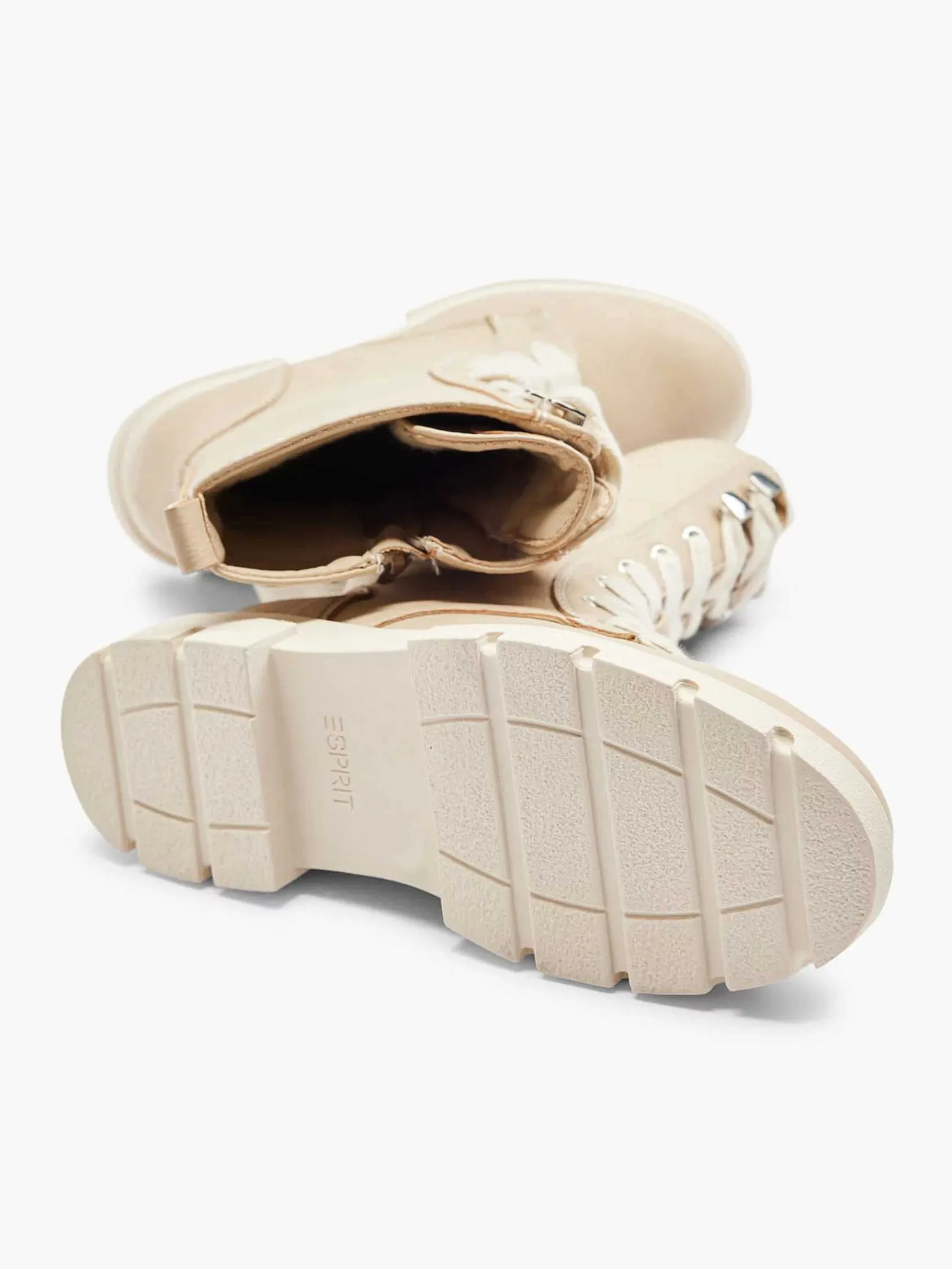Esprit Jongensschoenen-Beige Hoge Veterboot