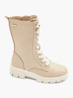 Esprit Jongensschoenen-Beige Hoge Veterboot