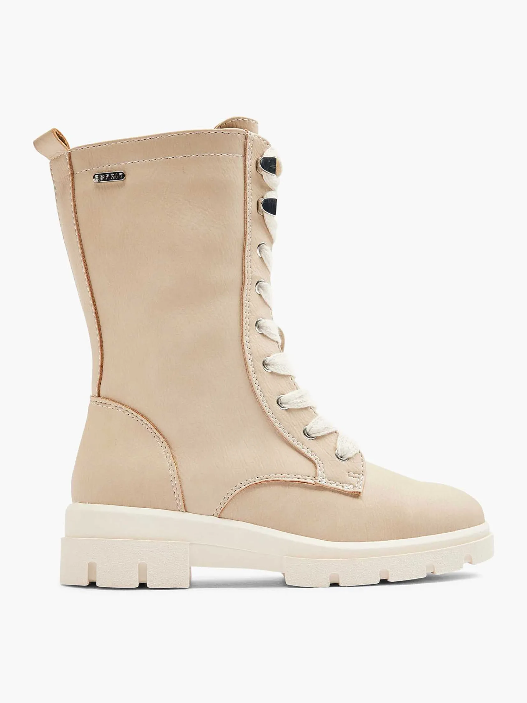 Esprit Jongensschoenen-Beige Hoge Veterboot