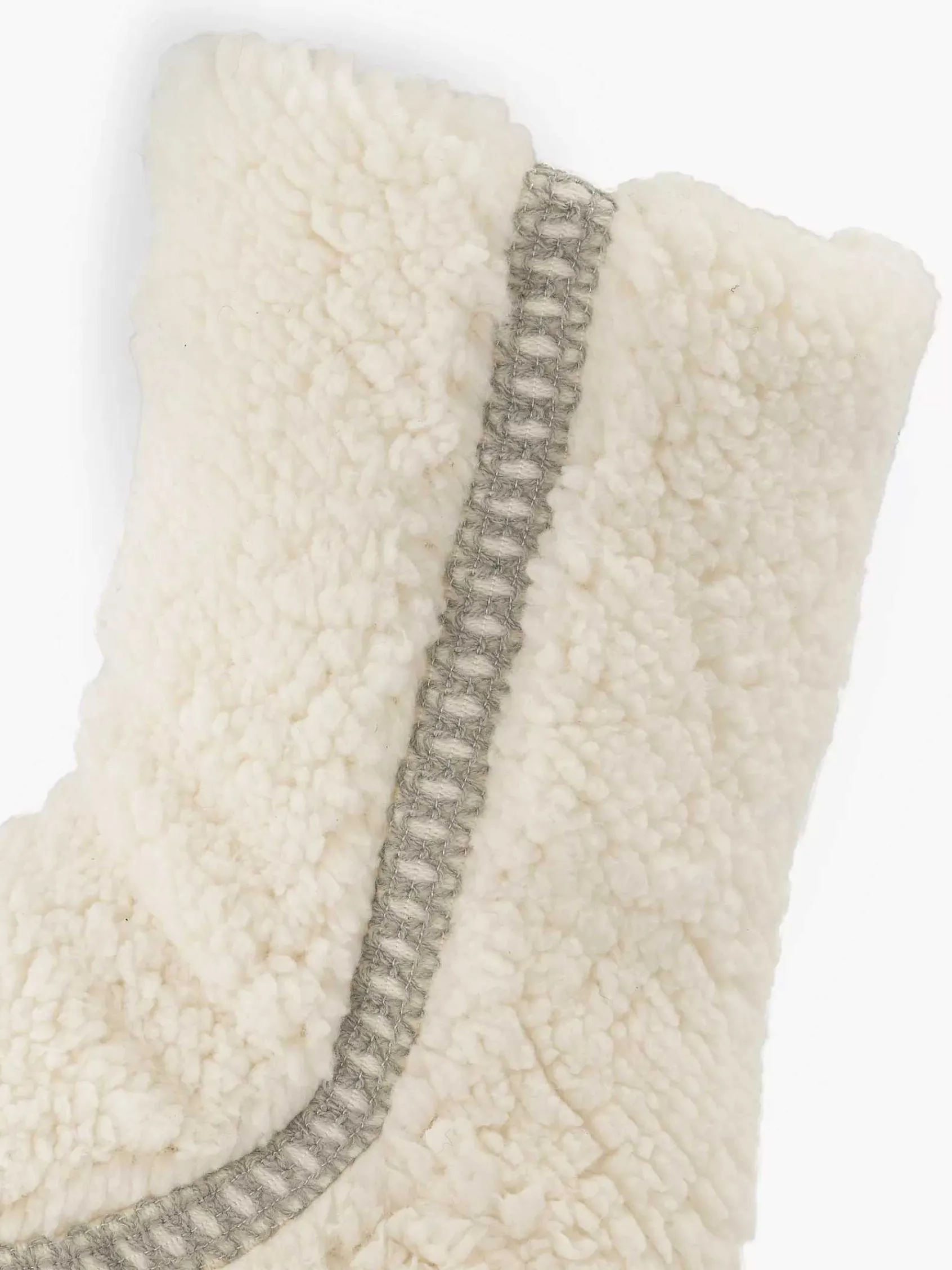 vanHaren Sokken-Beige Huissok Teddy