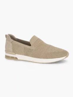 Medicus Comfort Schoenen-Beige Instap Comfort Sneaker Knitted