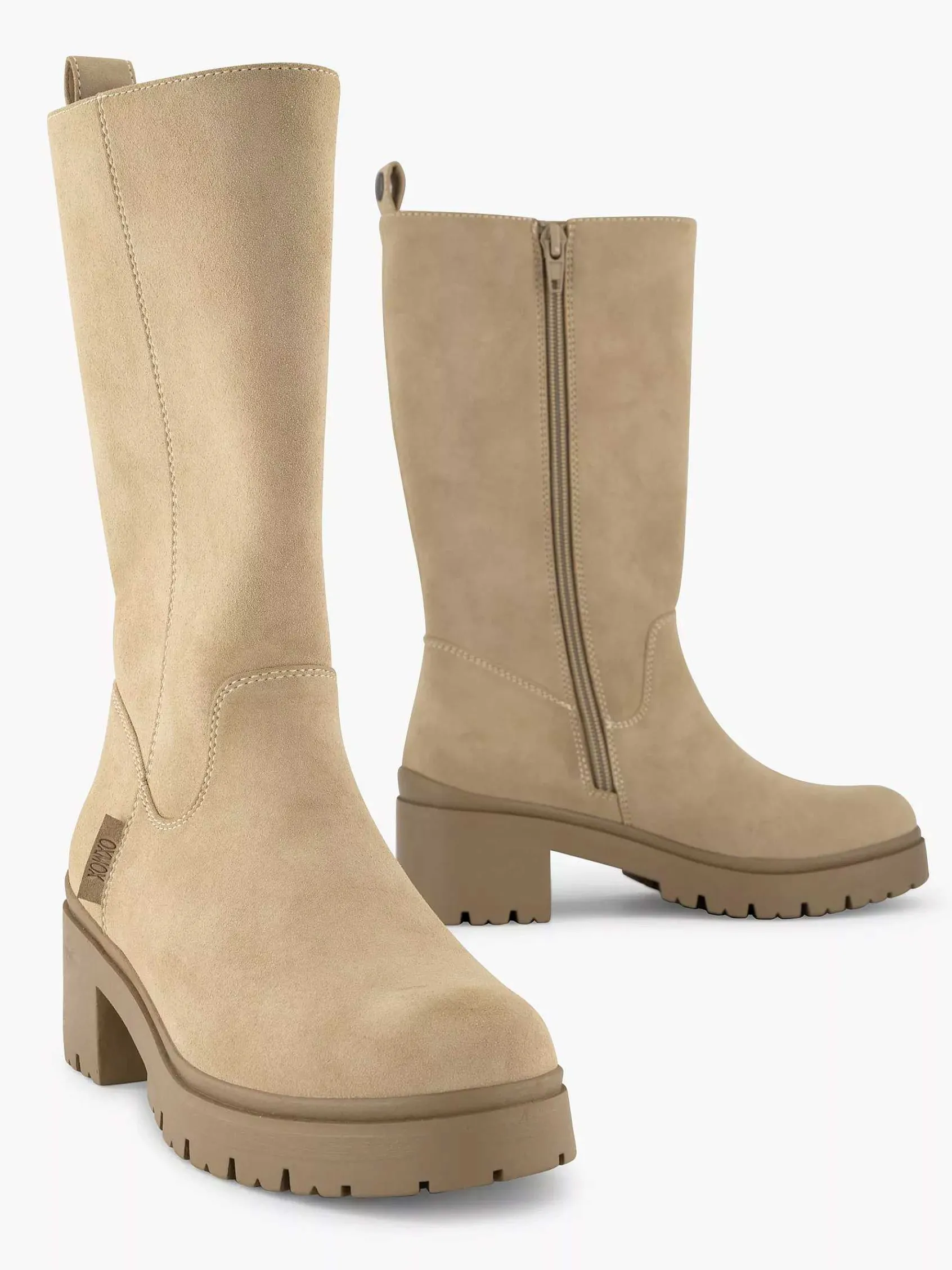 Oxmox Jongensschoenen-Beige Lange Laars