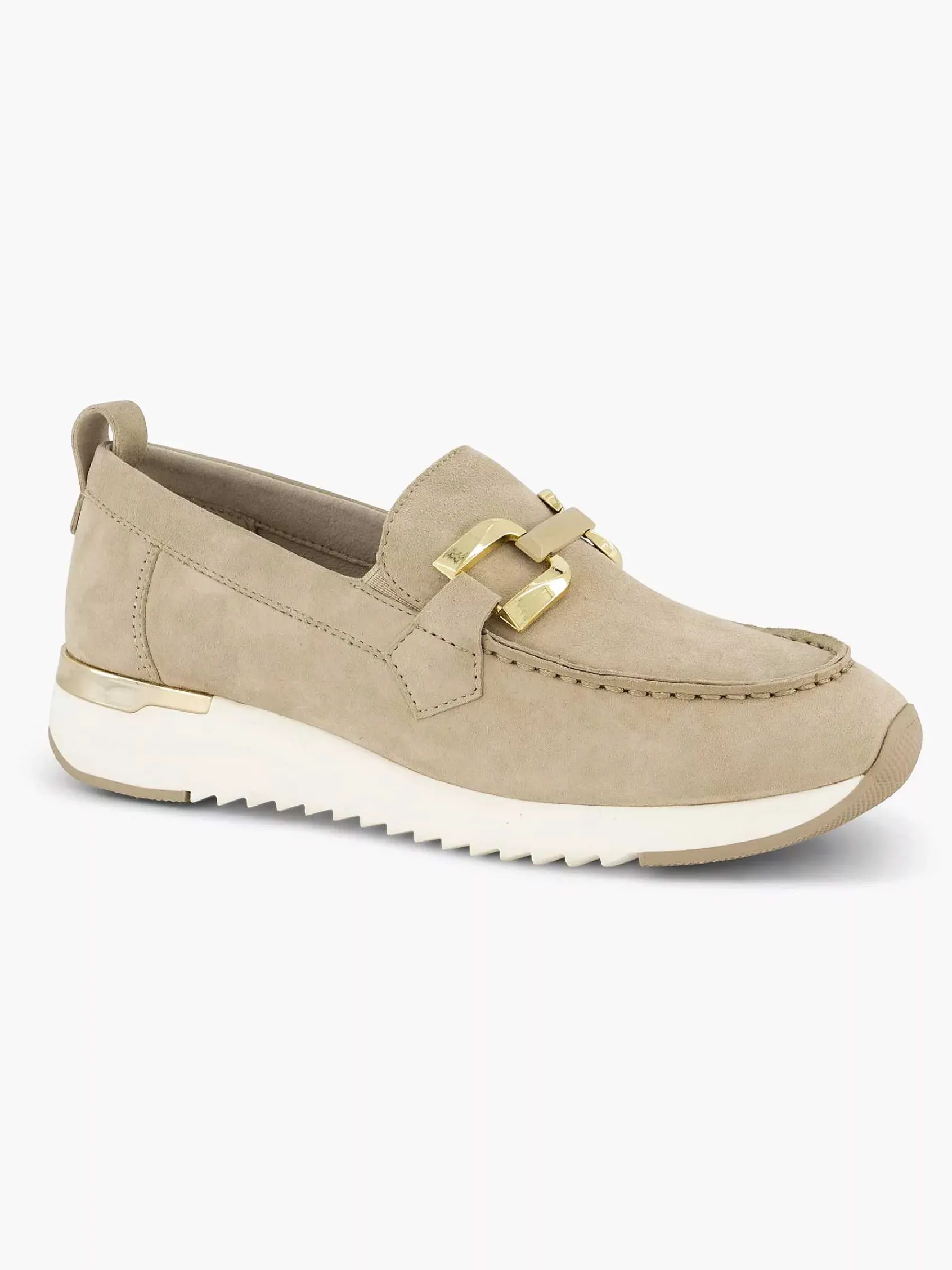 Medicus Comfort Schoenen-Beige Leren Comfort Instapper