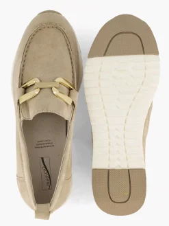 Medicus Comfort Schoenen-Beige Leren Comfort Instapper
