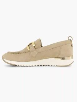 Medicus Comfort Schoenen-Beige Leren Comfort Instapper