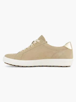 Medicus Comfort Schoenen-Beige Leren Comfort Sneaker