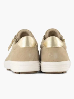 Medicus Comfort Schoenen-Beige Leren Comfort Sneaker