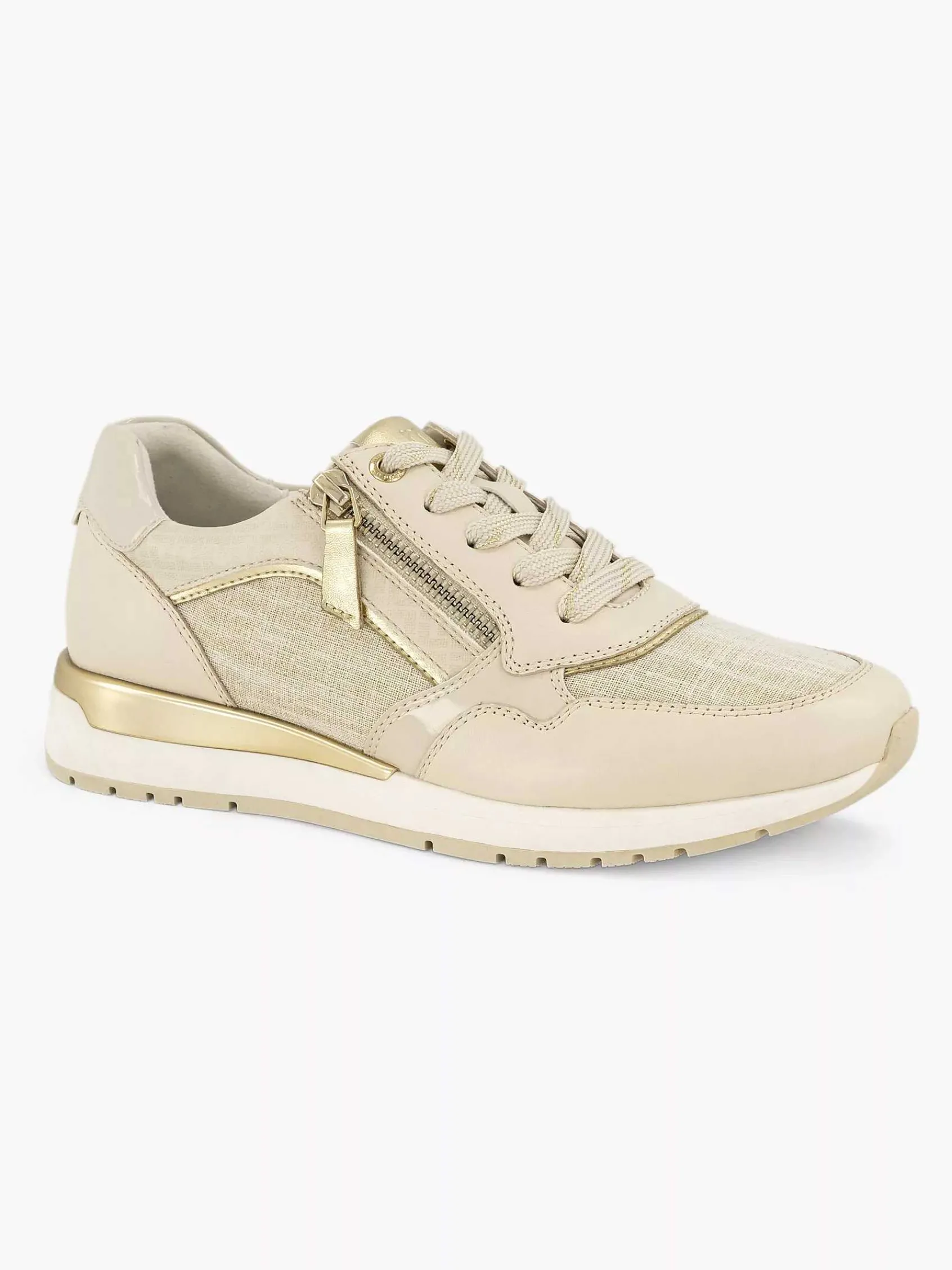 Medicus Sneakers-Beige Leren Comfort Sneaker