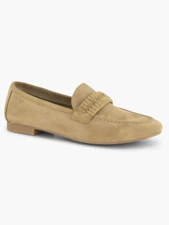 Esprit Instappers-Beige Leren Loafer