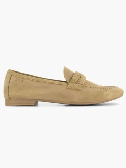 Esprit Instappers-Beige Leren Loafer