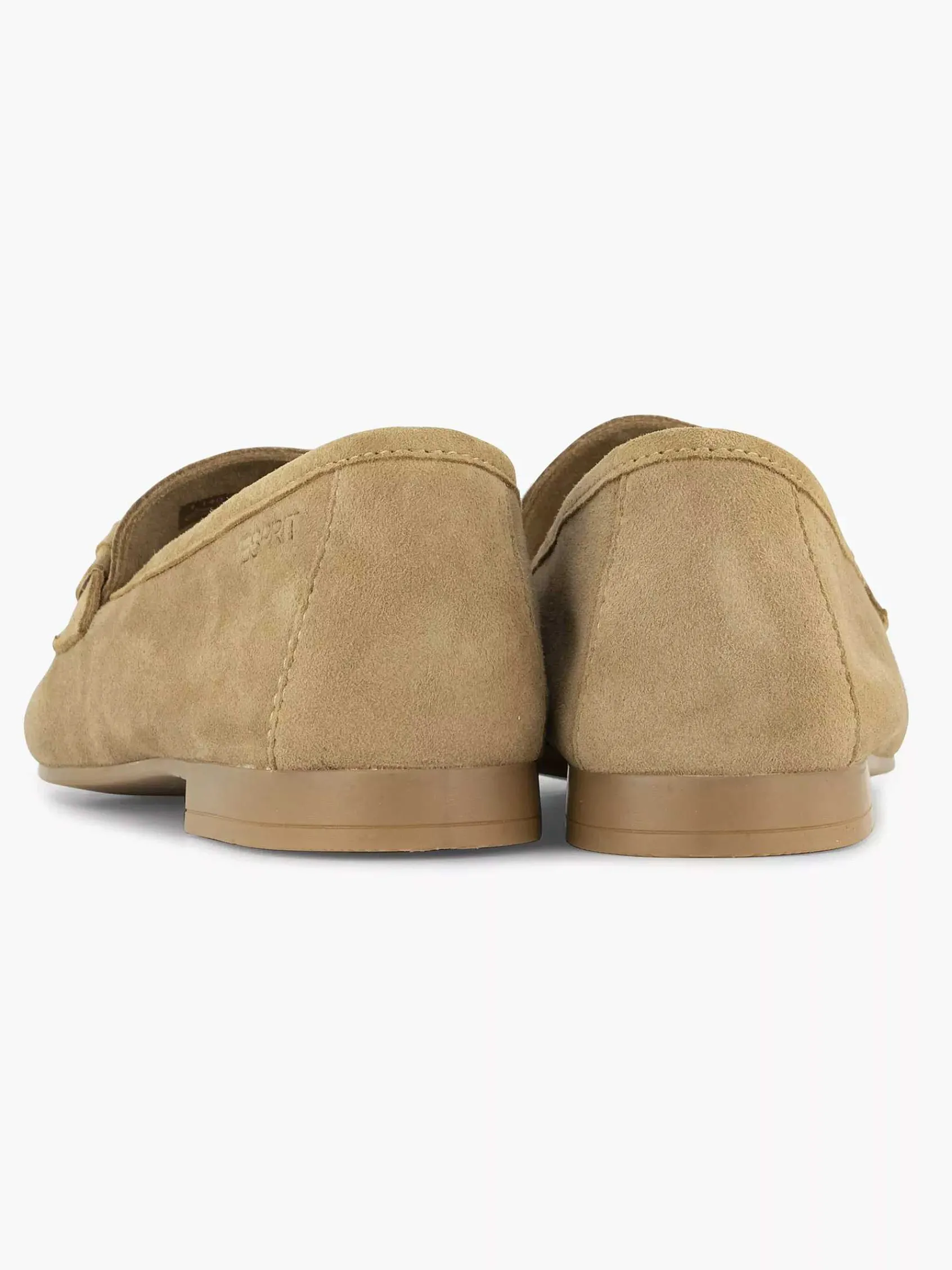 Esprit Instappers-Beige Leren Loafer