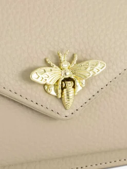 5th Avenue Tassen-Beige Leren Schoudertas