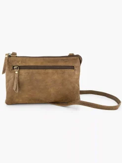 5th Avenue Online Exclusive Accessoires-Beige Leren Schoudertas