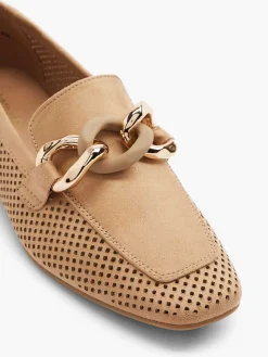 Graceland Instappers-Beige Loafer Sierketting