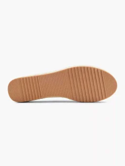 Graceland Instappers-Beige Platform Espadrille