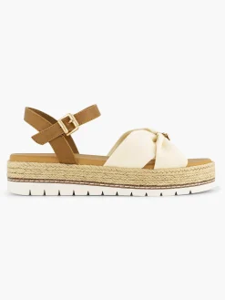 Esprit Sandalen-Beige Platform Sandaal