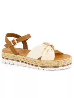 Esprit Sandalen-Beige Platform Sandaal