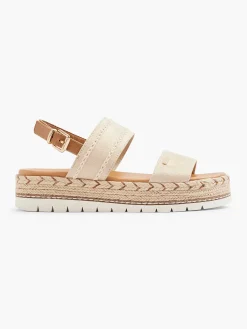 Esprit Sandalen-Beige Platform Sandaal