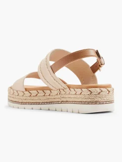Esprit Sandalen-Beige Platform Sandaal