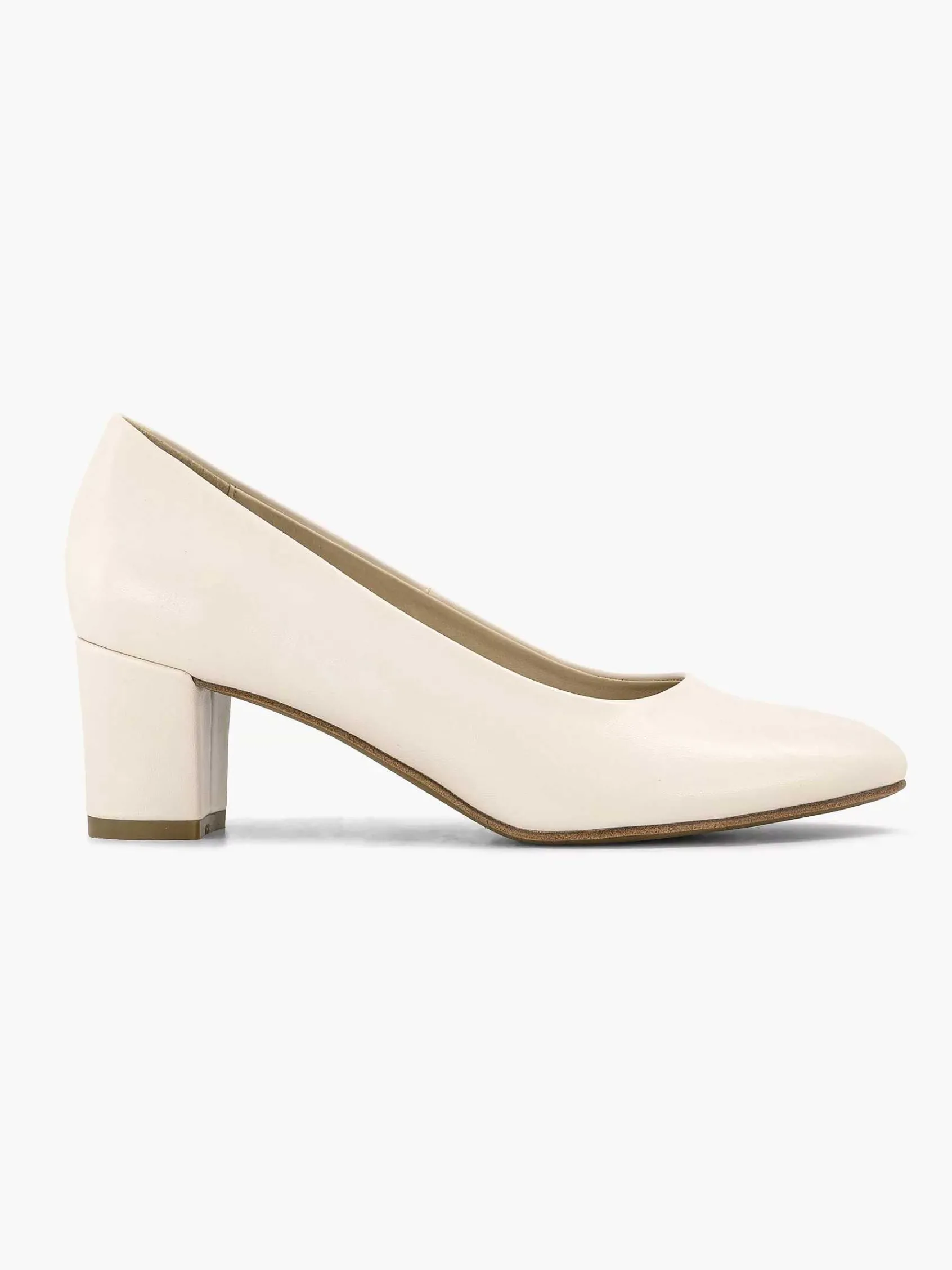 Graceland Hoge Hakken-Beige Pump Blokhak