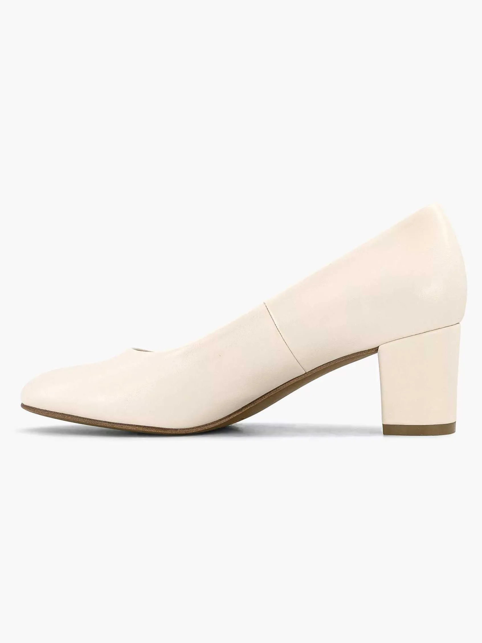 Graceland Hoge Hakken-Beige Pump Blokhak