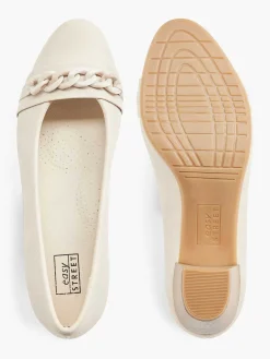 Easy Street Comfort Schoenen-Beige Pump Sierketting