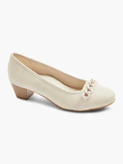 Easy Street Comfort Schoenen-Beige Pump Sierketting